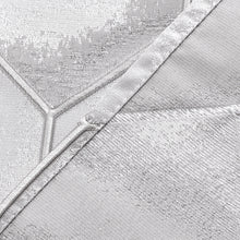 Load image into Gallery viewer, Dainty Home Tiles 3D Embossed Textured Lustrous Lurex Tile Designed Fabric Shower Curtain