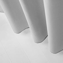 Load image into Gallery viewer, Dainty Home Complete 2 in 1 Waffle Weave Hotel Spa Style Fabric Shower Curtain Snap On/Off Waterproof Detachable Liner Set