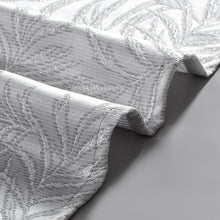 Load image into Gallery viewer, Dainty Home Palm 3D Palm Tree Leaves Textured Weaved Lurex 3D Palm Tree Leaves Designed Fabric Shower Curtain