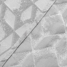 Load image into Gallery viewer, Dainty Home Topaz 3D Embossed Textured Lustrous Lurex Geometric Designed Fabric Shower Curtain