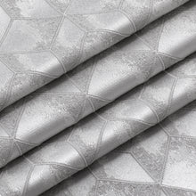Load image into Gallery viewer, Dainty Home Topaz 3D Embossed Textured Lustrous Lurex Geometric Designed Fabric Shower Curtain