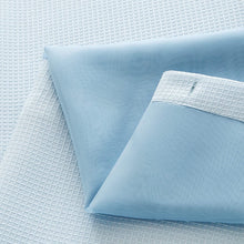 Load image into Gallery viewer, Dainty Home Complete 2 in 1 Waffle Weave Hotel Spa Style Fabric Shower Curtain Snap On/Off Waterproof Detachable Liner Set