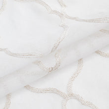 Load image into Gallery viewer, Dainty Home Springfield Contemporary 3D Lurex Embroidered Textured Sheer Grommet Single Panel