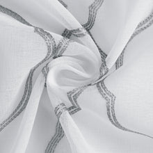 Load image into Gallery viewer, Dainty Home Springfield Contemporary 3D Lurex Embroidered Textured Sheer Grommet Single Panel