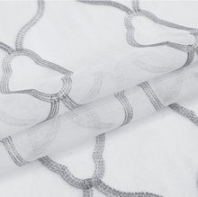 Load image into Gallery viewer, Dainty Home Springfield Contemporary 3D Lurex Embroidered Textured Sheer Grommet Single Panel