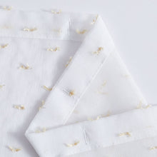 Load image into Gallery viewer, Dainty Home Sprinkles 3D Solid Linen Look Textured Ribbon Embellished Lurex Designed Fabric Shower Curtain