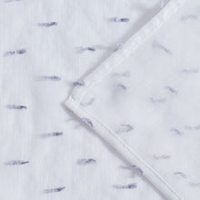 Load image into Gallery viewer, Dainty Home Sprinkles 3D Solid Linen Look Textured Ribbon Embellished Lurex Designed Fabric Shower Curtain