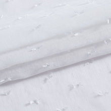 Load image into Gallery viewer, Dainty Home Sprinkles 3D Solid Linen Look Textured Ribbon Embellished Lurex Designed Fabric Shower Curtain