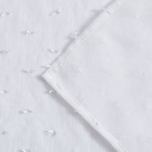 Load image into Gallery viewer, Dainty Home Sprinkles 3D Solid Linen Look Textured Ribbon Embellished Lurex Designed Fabric Shower Curtain