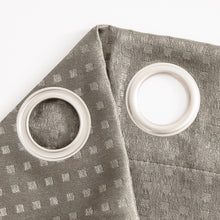 Load image into Gallery viewer, Dainty Home Times Square 3D Woven Basketweave Design Blackout Thermal Insulated Grommet Panel Pair