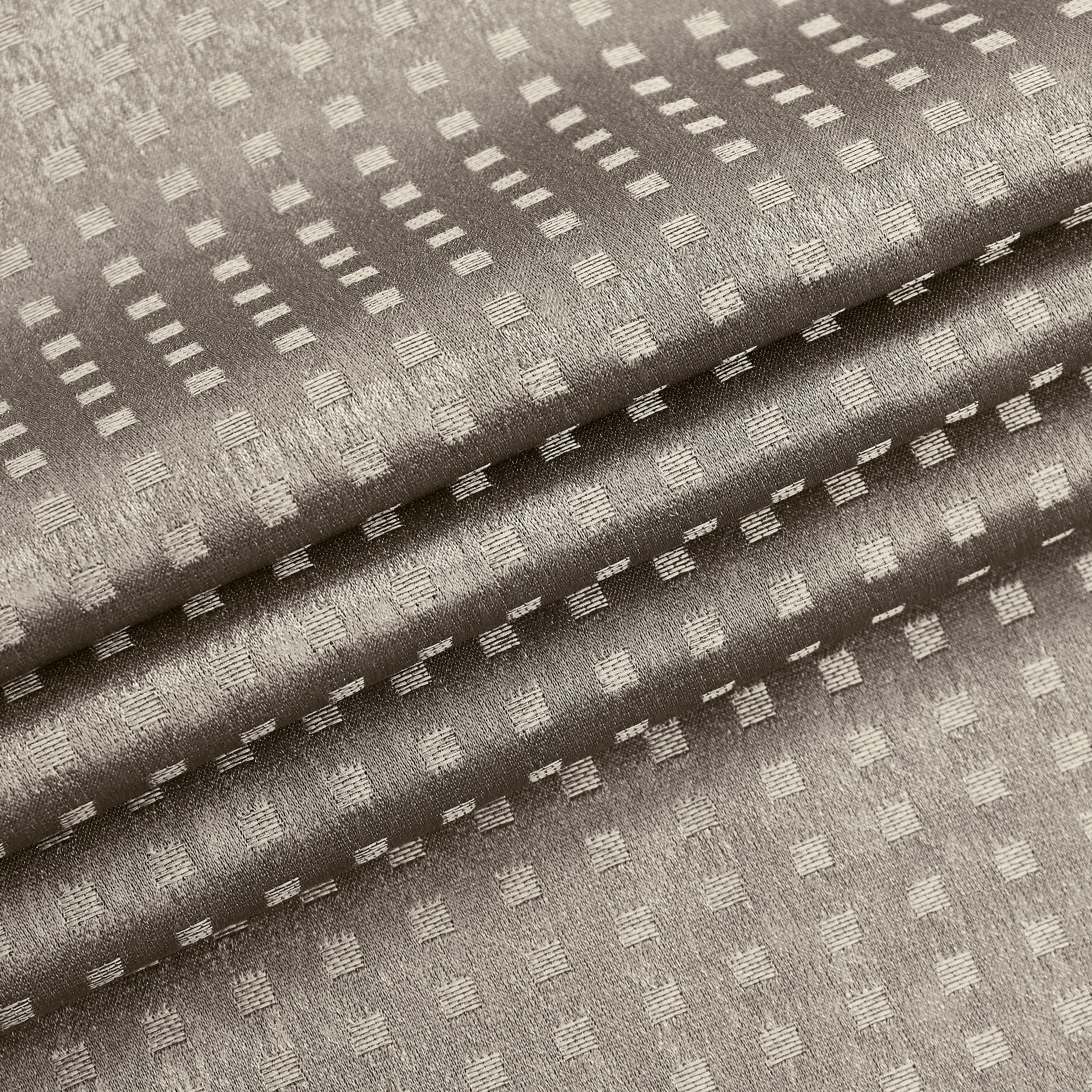 Dainty Home Times Square 3D Woven Basketweave Design Blackout Thermal Insulated Grommet Panel Pair