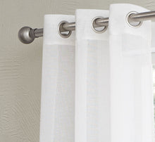 Load image into Gallery viewer, Dainty Home Shadow Ombre Linen Look Boho Gradient Linen Textured Grommet Panel Pair