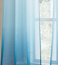 Load image into Gallery viewer, Dainty Home Shadow Ombre Linen Look Boho Gradient Linen Textured Grommet Panel Pair
