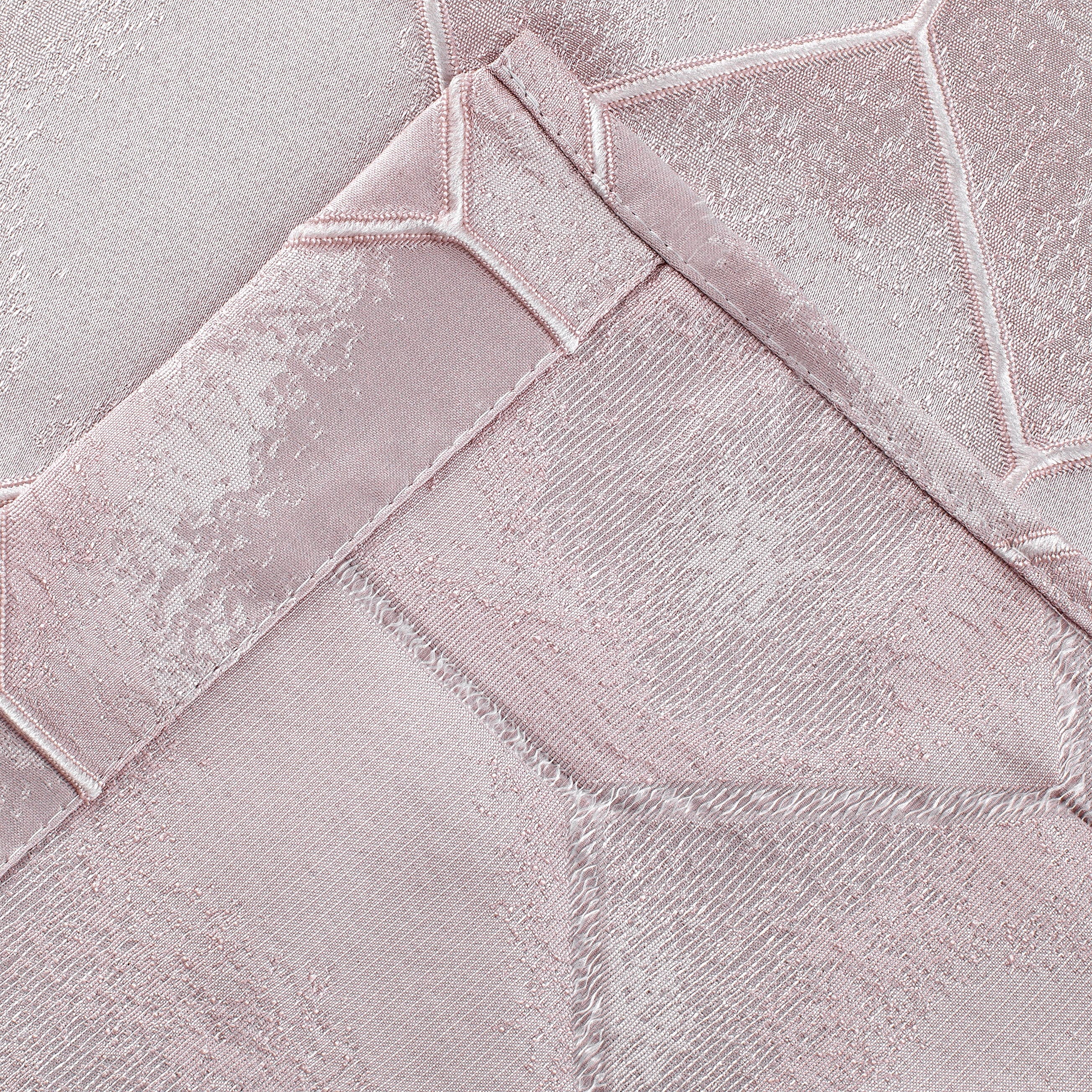 Dainty Home Tiles Textured 3D Lustrous Geometric Look Room Darkening Grommet Panel Pair