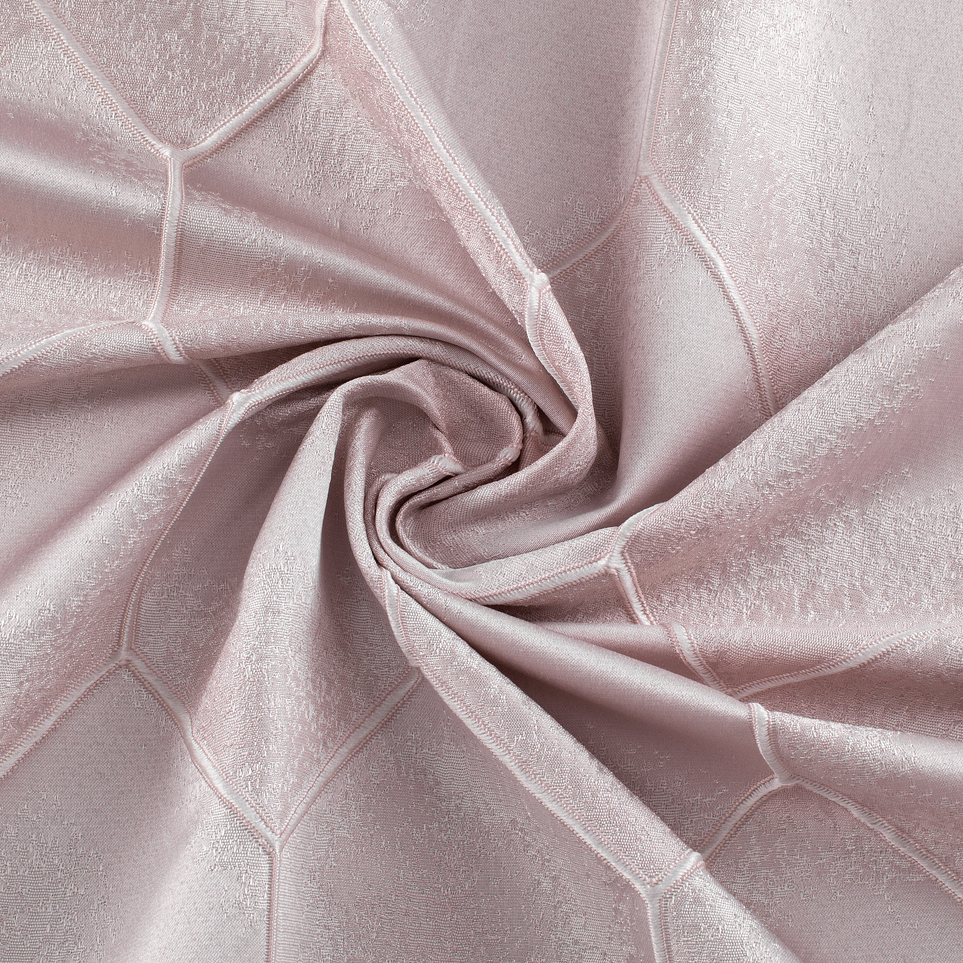 Dainty Home Tiles Textured 3D Lustrous Geometric Look Room Darkening Grommet Panel Pair