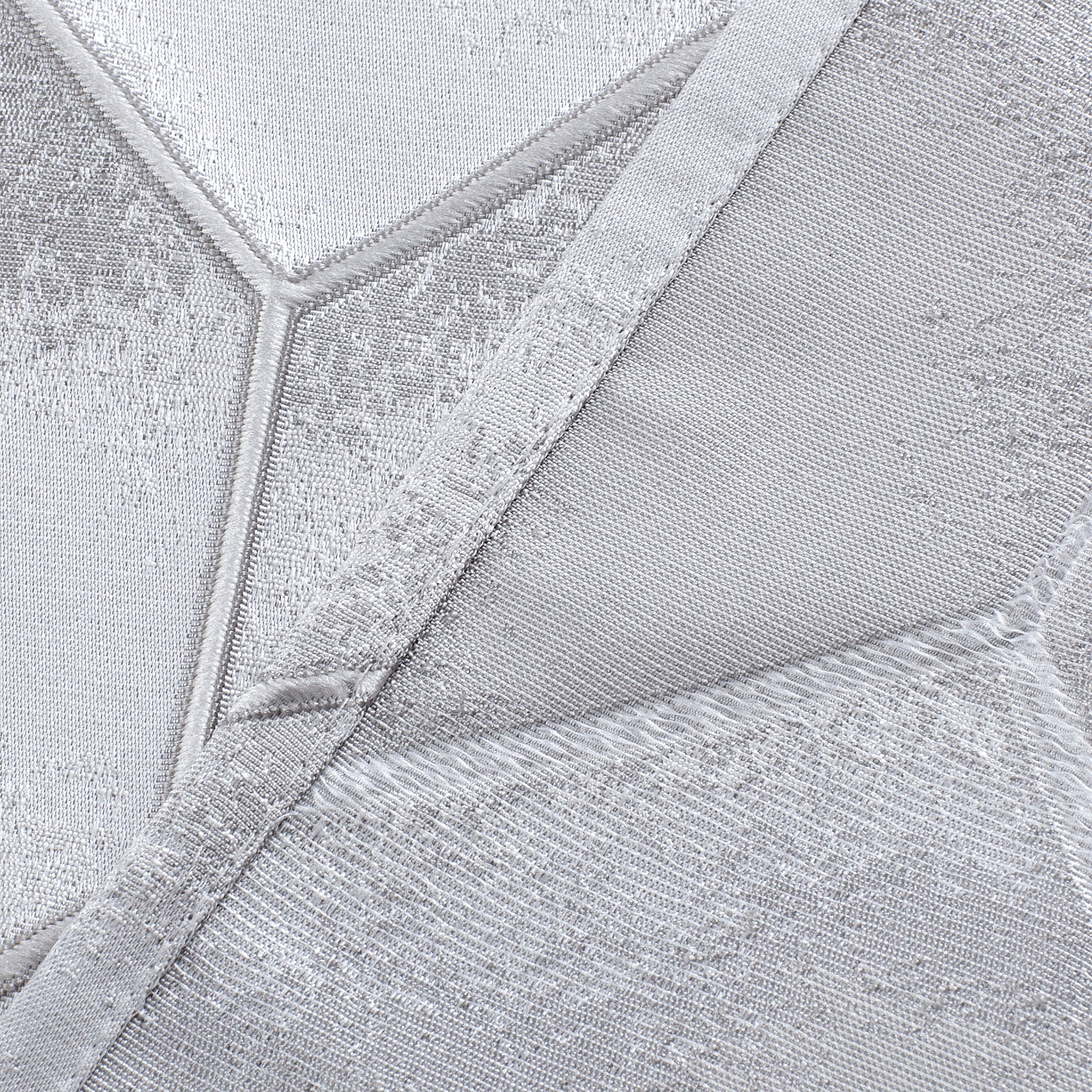 Dainty Home Tiles Textured 3D Lustrous Geometric Look Room Darkening Grommet Panel Pair