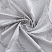 Load image into Gallery viewer, Dainty Home Tiles Textured 3D Lustrous Geometric Look Room Darkening Grommet Panel Pair