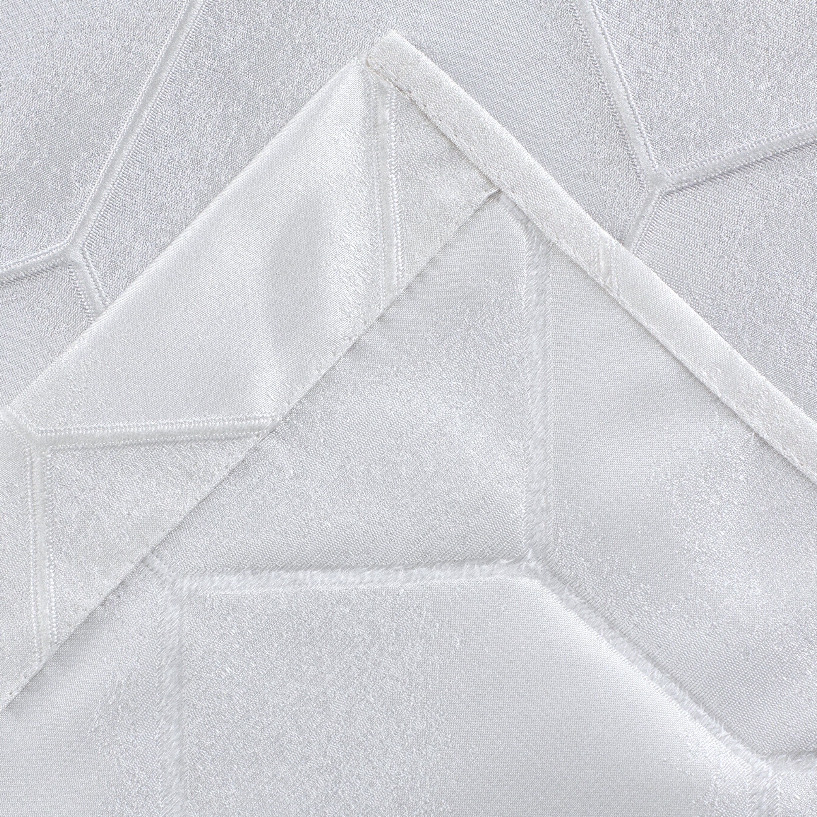 Dainty Home Tiles Textured 3D Lustrous Geometric Look Room Darkening Grommet Panel Pair