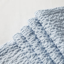 Load image into Gallery viewer, Dainty Home Tranquility Embossed Seersucker Designed 70" x 72" Shower Curtain