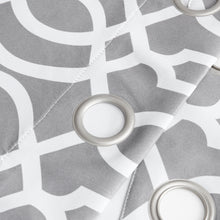 Load image into Gallery viewer, Dainty Home Trellis Printed 3D Designed Blackout Thermal Insulated Grommet Single Panel