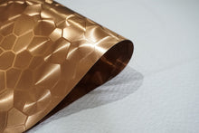 Load image into Gallery viewer, Dainty Home Metallic Water Cube Vinyl Cube Look Textured Reversible 12" x 18" Rectangular Placemats