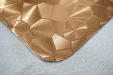 Load image into Gallery viewer, Dainty Home Metallic Water Cube Vinyl Cube Look Textured Reversible 12" x 18" Rectangular Placemats