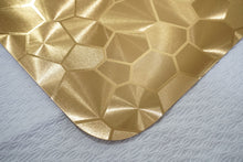 Load image into Gallery viewer, Dainty Home Metallic Water Cube Vinyl Cube Look Textured Reversible 12" x 18" Rectangular Placemats