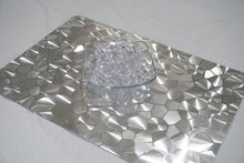 Load image into Gallery viewer, Dainty Home Metallic Water Cube Vinyl Cube Look Textured Reversible 12" x 18" Rectangular Placemats