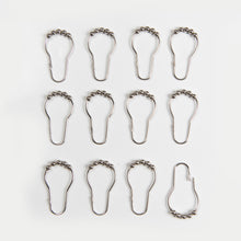 Load image into Gallery viewer, Dainty Home Aurora Modern 3D Chenille Embroidered Diamonds Linen-Look Shower Curtain