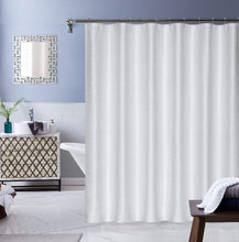 Load image into Gallery viewer, Dainty Home Little Rock 3D Floral Textured Wave Weaved Lurex Little 3D Rock Designed Fabric Shower Curtain 70" x 72"