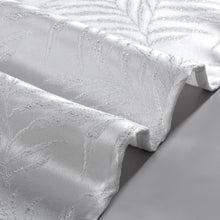 Load image into Gallery viewer, Dainty Home Palm 3D Palm Tree Leaves Textured Weaved Lurex 3D Palm Tree Leaves Designed Fabric Shower Curtain