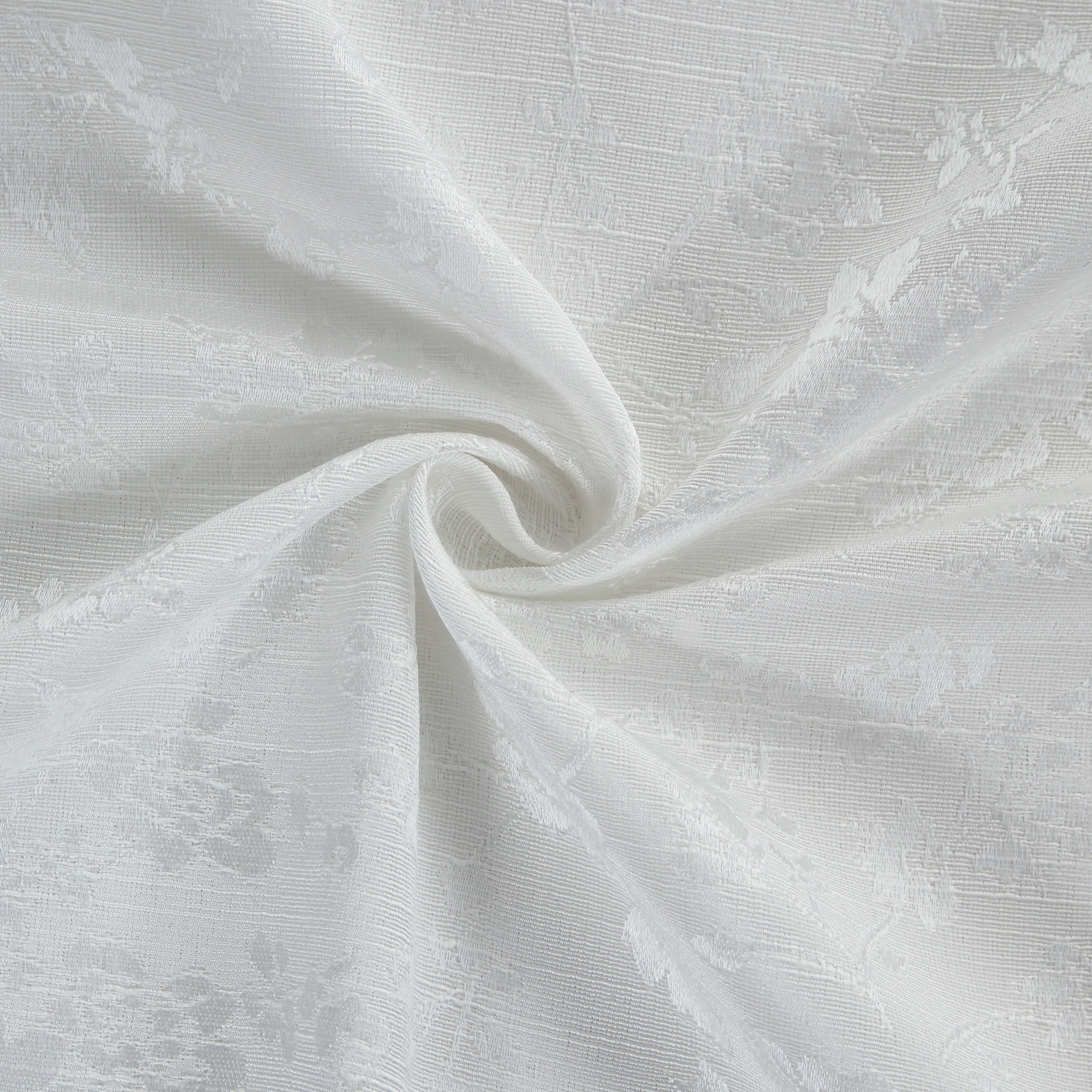 Dainty Home Priscilla Boho 3D Microstripes Textured Floral Embroidery Room Darkening Grommet Panel Pair