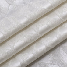 Load image into Gallery viewer, Dainty Home Topaz 3D Embossed Textured Lustrous Lurex Geometric Designed Fabric Shower Curtain