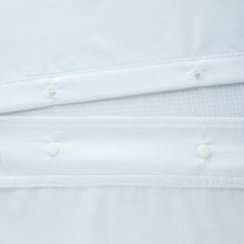 Load image into Gallery viewer, Dainty Home Complete 2 in 1 Waffle Weave Hotel Spa Style Fabric Shower Curtain Snap On/Off Waterproof Detachable Liner Set