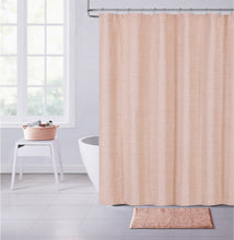 Load image into Gallery viewer, Dainty Home Paris 3D Embossed Textured Chenille Solid Designed Fabric Shower Curtain