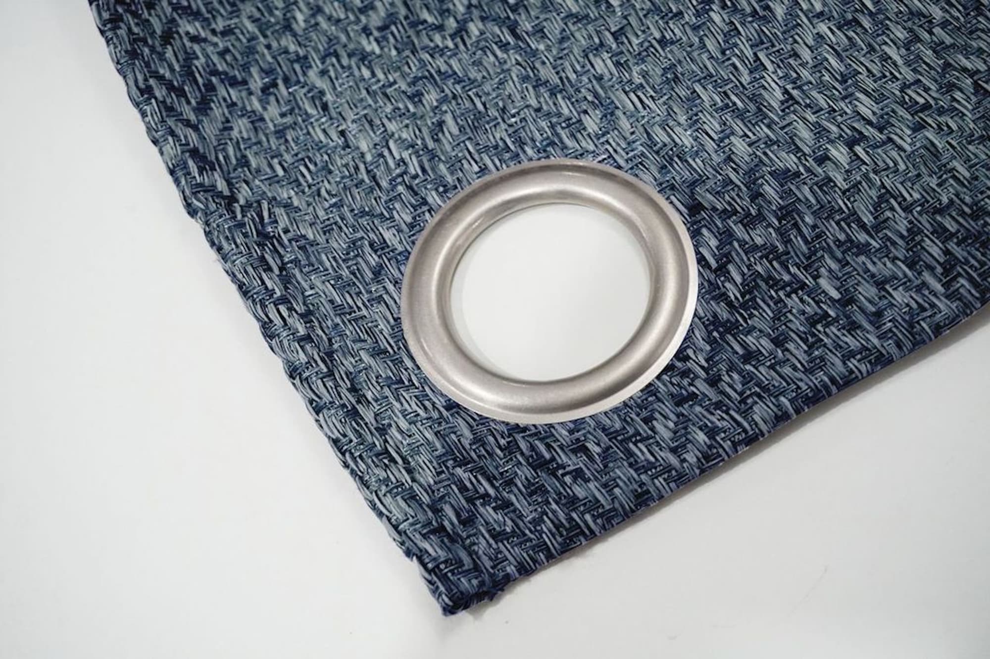 Dainty Home Boston Woven Herringbone Textured Thermal Insulated Blackout Grommet Panel Pair