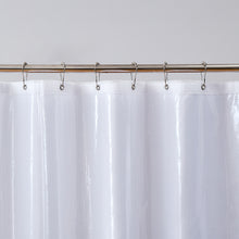 Load image into Gallery viewer, Dainty Home 14-Piece Bath Set with 1 Waffle 70 in. x 72 in. Shower Curtain, 1 Peva Liner and 12 Stainless Steel Rollerball Hooks