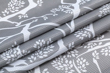 Load image into Gallery viewer, Dainty Home 13 Piece Birds Breeze Printed Waffle Weave Textured Shower Curtain And 12 Metal Rollerball Hooks