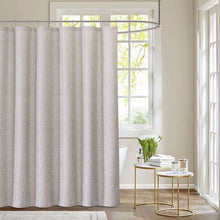 Load image into Gallery viewer, Dainty Home Moderna 3D Linen Textured Linen Look Microstriped Designed Shower Curtain