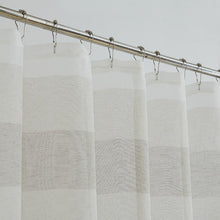 Load image into Gallery viewer, Dainty Home Chelsea Gradient Ombre Linen Look Fabric Textured Gradient Striped Designed Fabric Shower Curtain