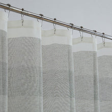 Load image into Gallery viewer, Dainty Home Chelsea Gradient Ombre Linen Look Fabric Textured Gradient Striped Designed Fabric Shower Curtain
