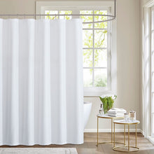 Load image into Gallery viewer, Dainty Home Moderna 3D Linen Textured Linen Look Microstriped Designed Shower Curtain