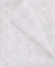 Load image into Gallery viewer, Dainty Home Cut Flower Modern 3D Linen-Look Shower Curtain With 3D Cotton Like Puffs