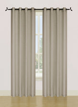 Load image into Gallery viewer, Dainty Home Spectrum Solid Textured Box Weave Designed Fabric Light Filtering Grommet Panel Pair
