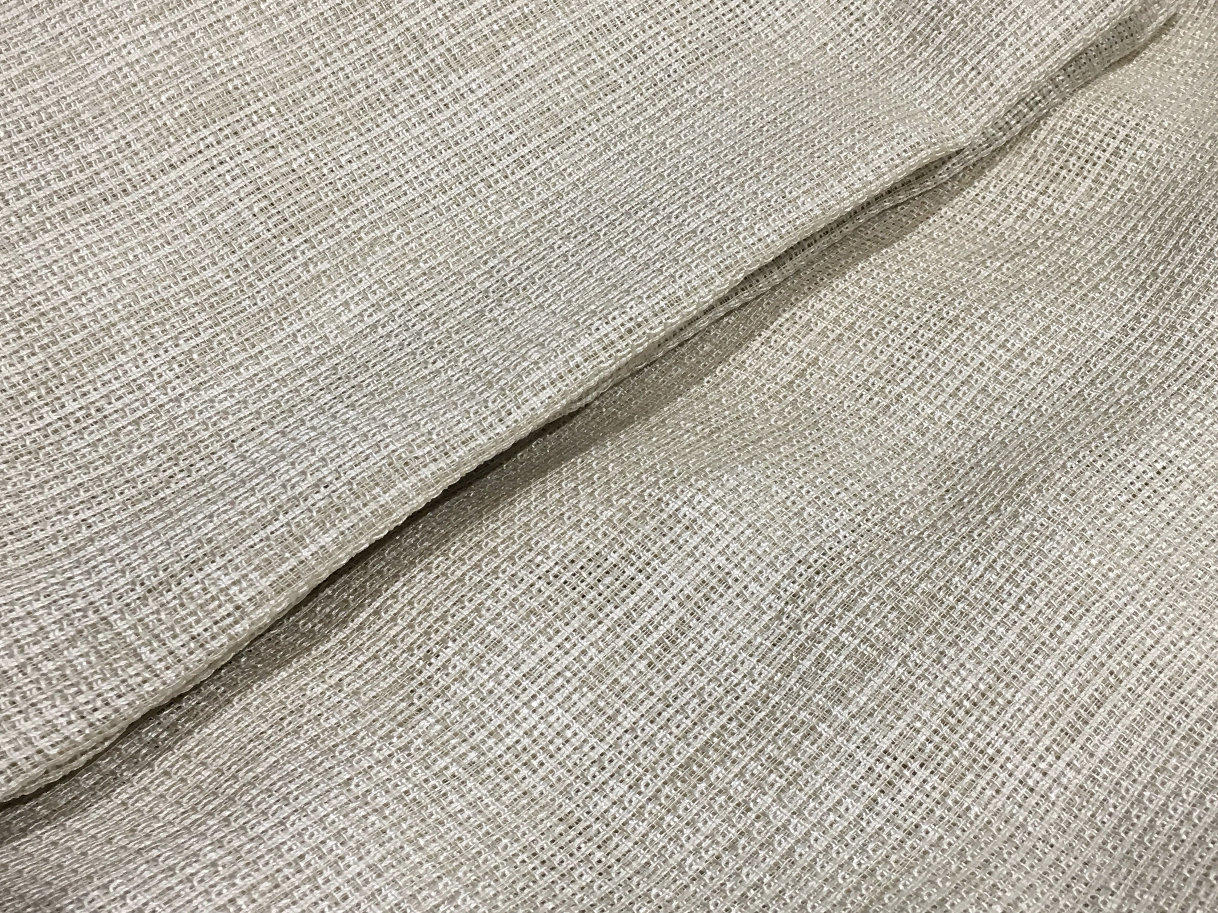 Dainty Home Spectrum Solid Textured Box Weave Designed Fabric Light Filtering Grommet Panel Pair