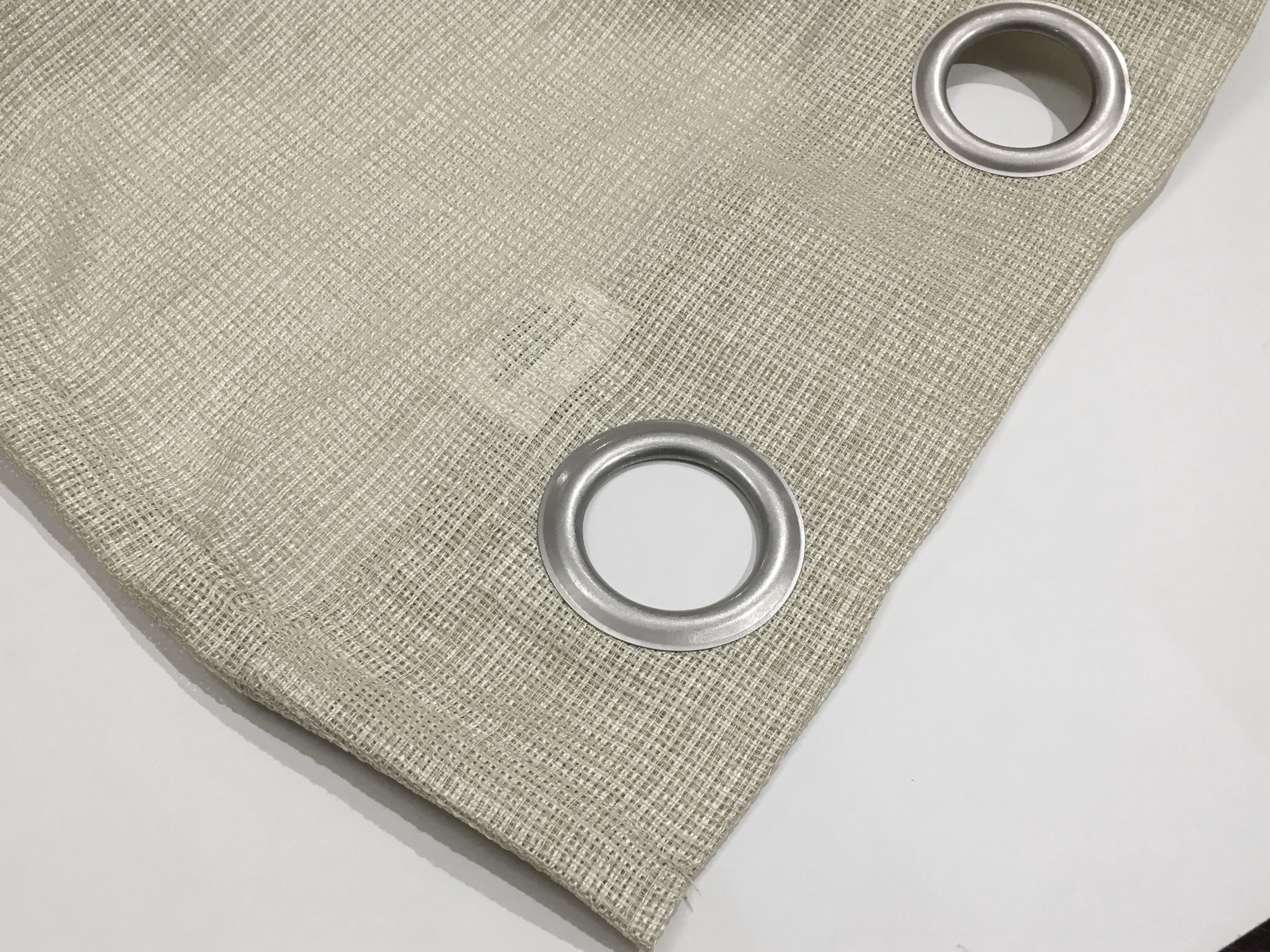 Dainty Home Spectrum Solid Textured Box Weave Designed Fabric Light Filtering Grommet Panel Pair