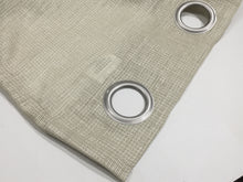 Load image into Gallery viewer, Dainty Home Spectrum Solid Textured Box Weave Designed Fabric Light Filtering Grommet Panel Pair