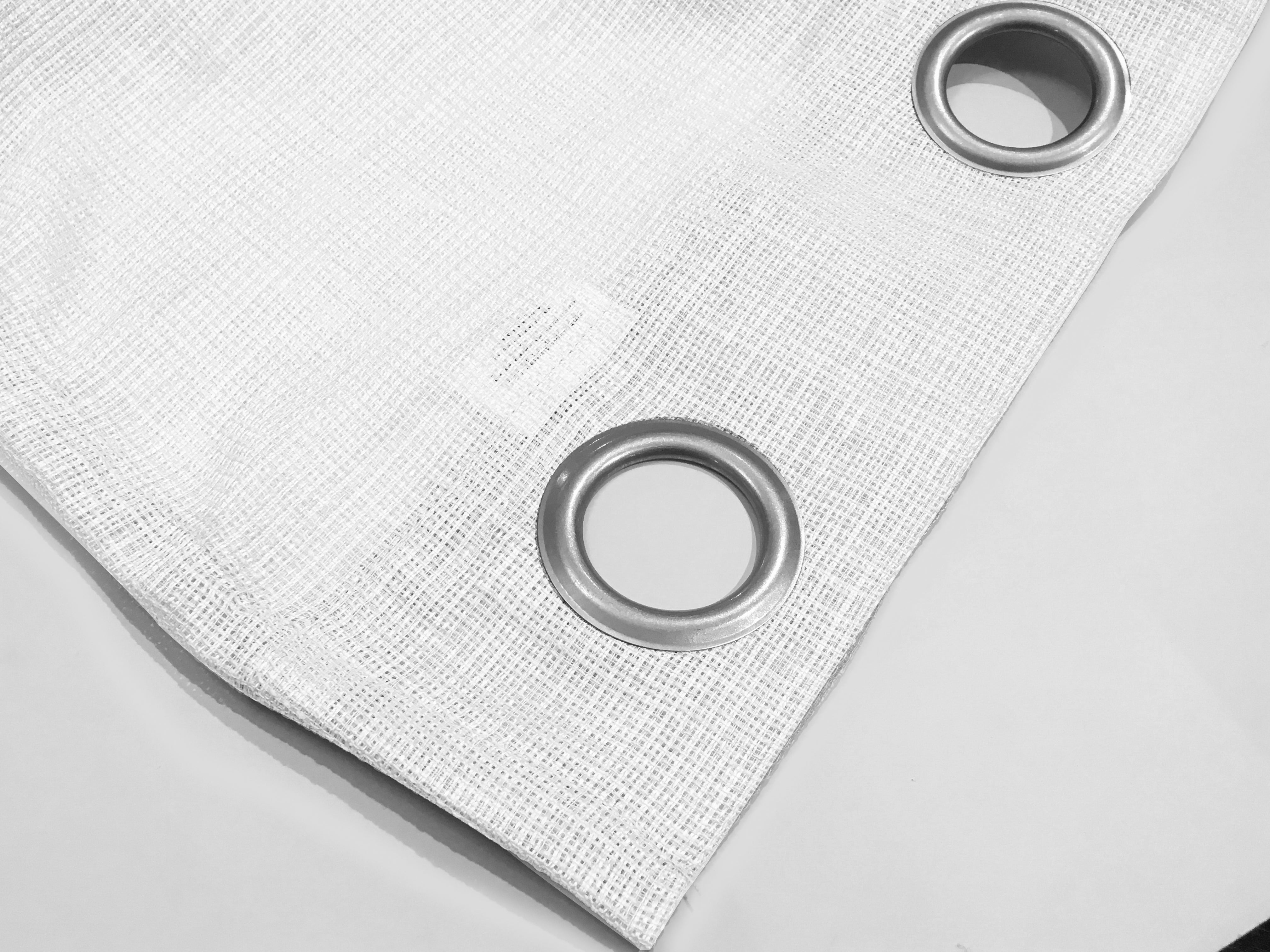 Dainty Home Spectrum Solid Textured Box Weave Designed Fabric Light Filtering Grommet Panel Pair