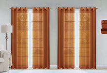Load image into Gallery viewer, Dainty Home Malibu Solid Airy & Breathable Semi-Sheer Light Filtering Extra Wide Grommet Set Of 4 Window Panels