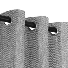 Load image into Gallery viewer, Dainty Home Boston Woven Herringbone Textured Thermal Insulated Blackout Grommet Panel Pair